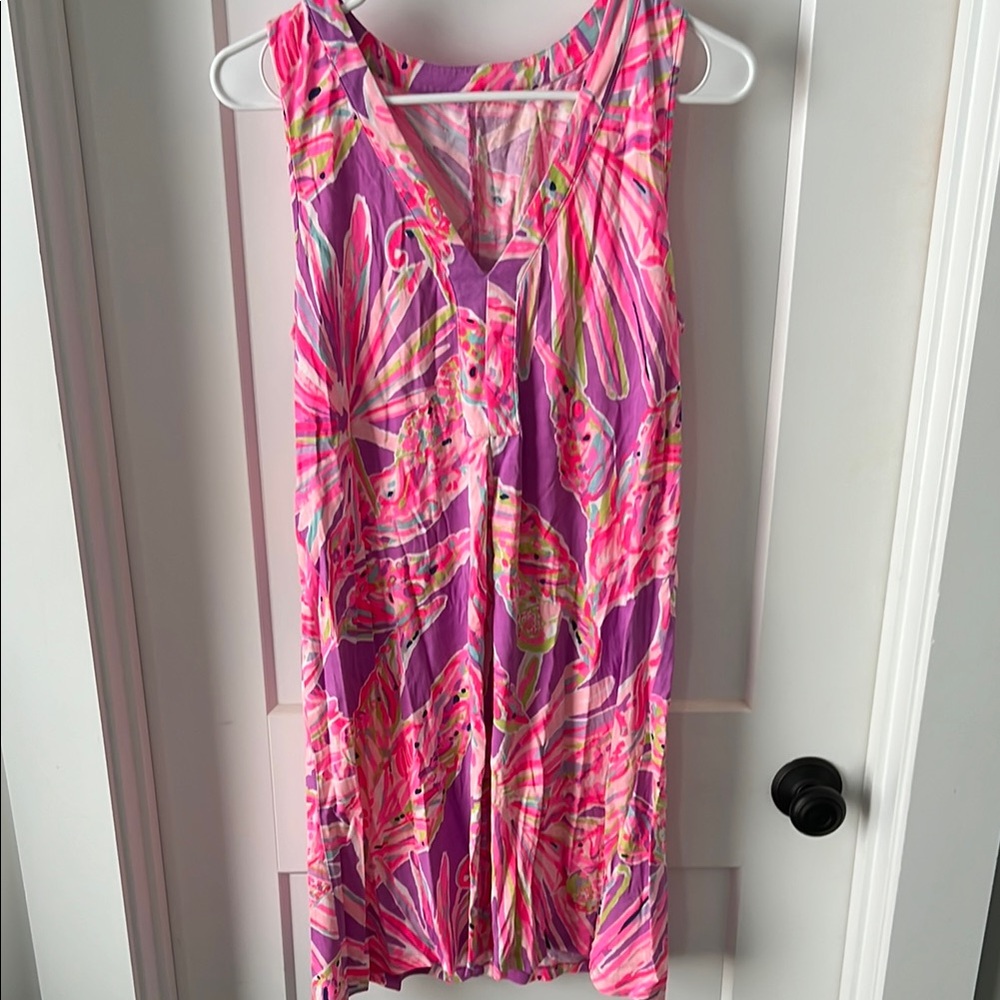 Lilly Pulitzer Pink and Purple Floral Dress